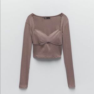 Zara Ribbed Top
